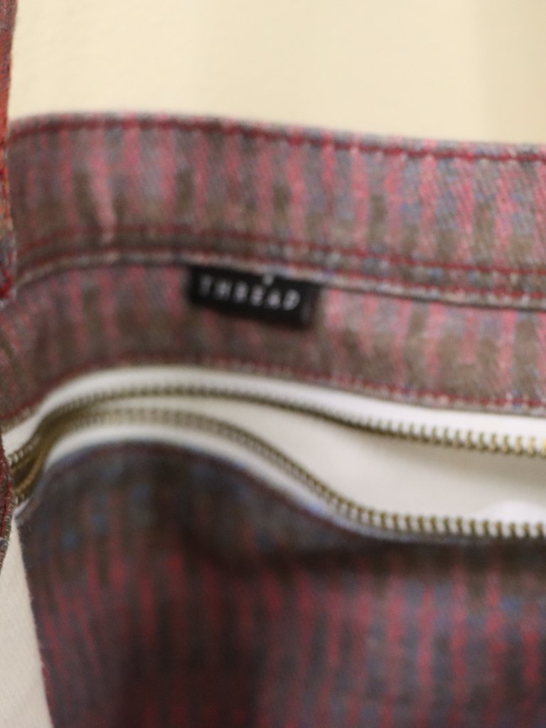Woven Cotton Stripe Tote Bag Boho Shoulder Purse — image 2 of 4